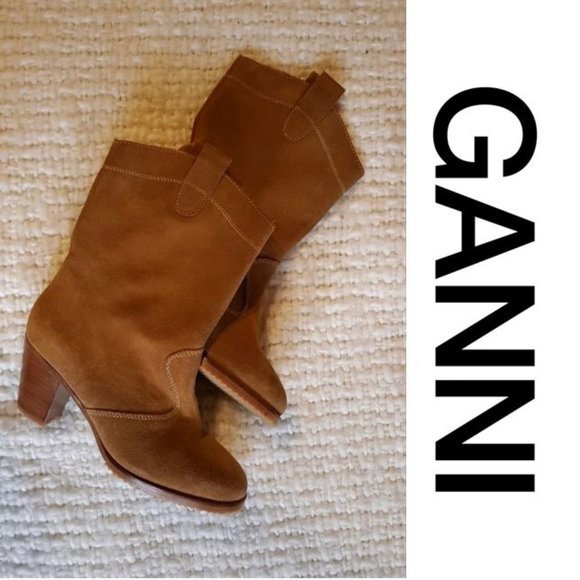 Ganni Shoes - Ganni Suede Ankle Boots